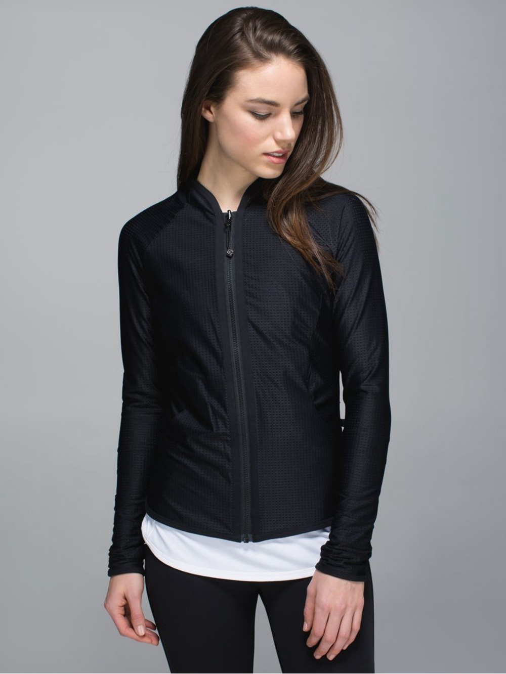 Lululemon Find Your Bliss Reversible Jacket Black and Heathered Black